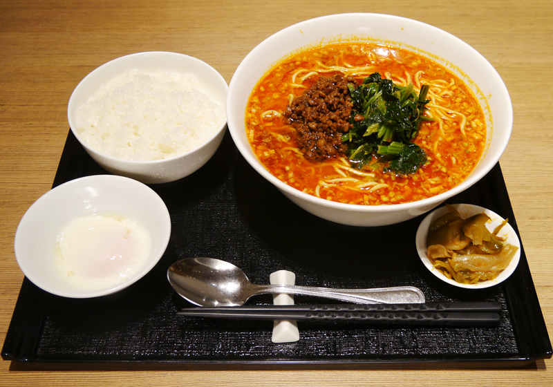 豆乳担々麺セット(ランチ限定)