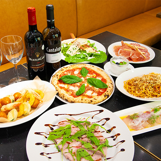 2h飲み放題付き！豪華イタリアンのコースが登場！〈5,000円〉